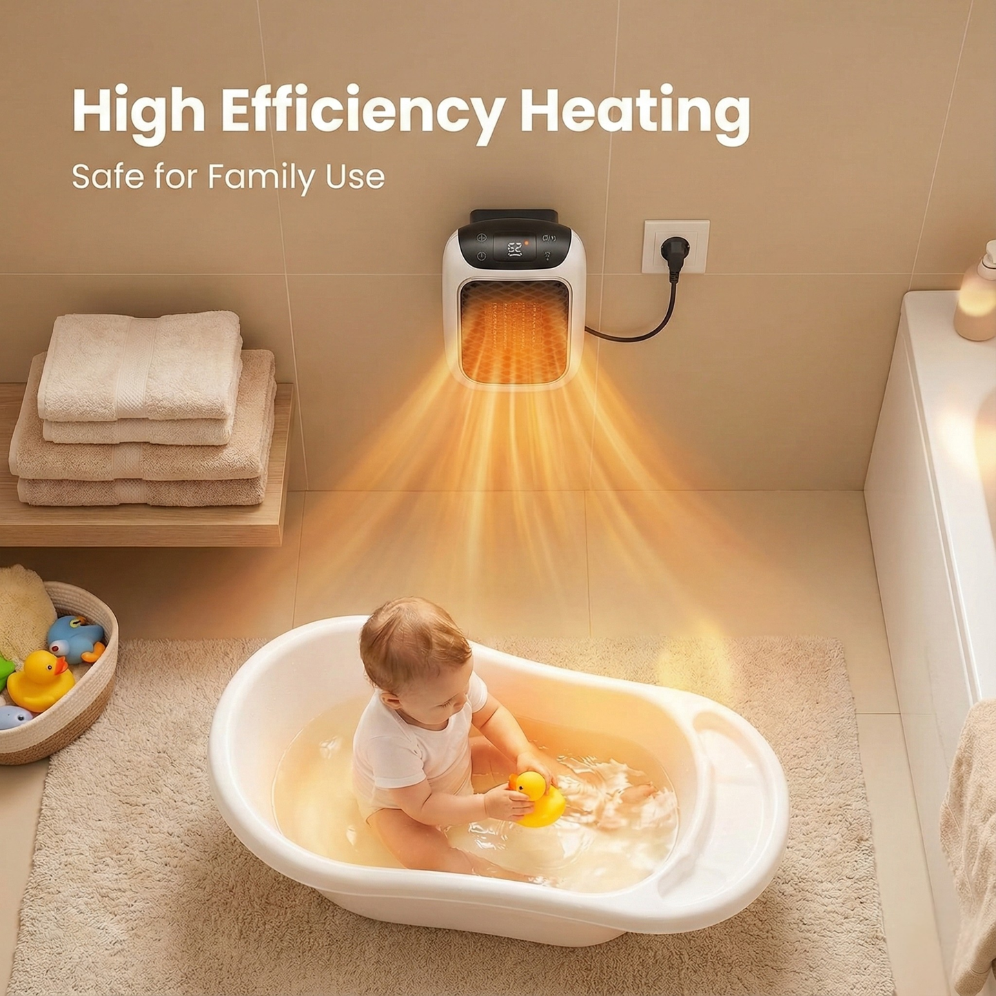 Portable Heater (800W) With Remote Control