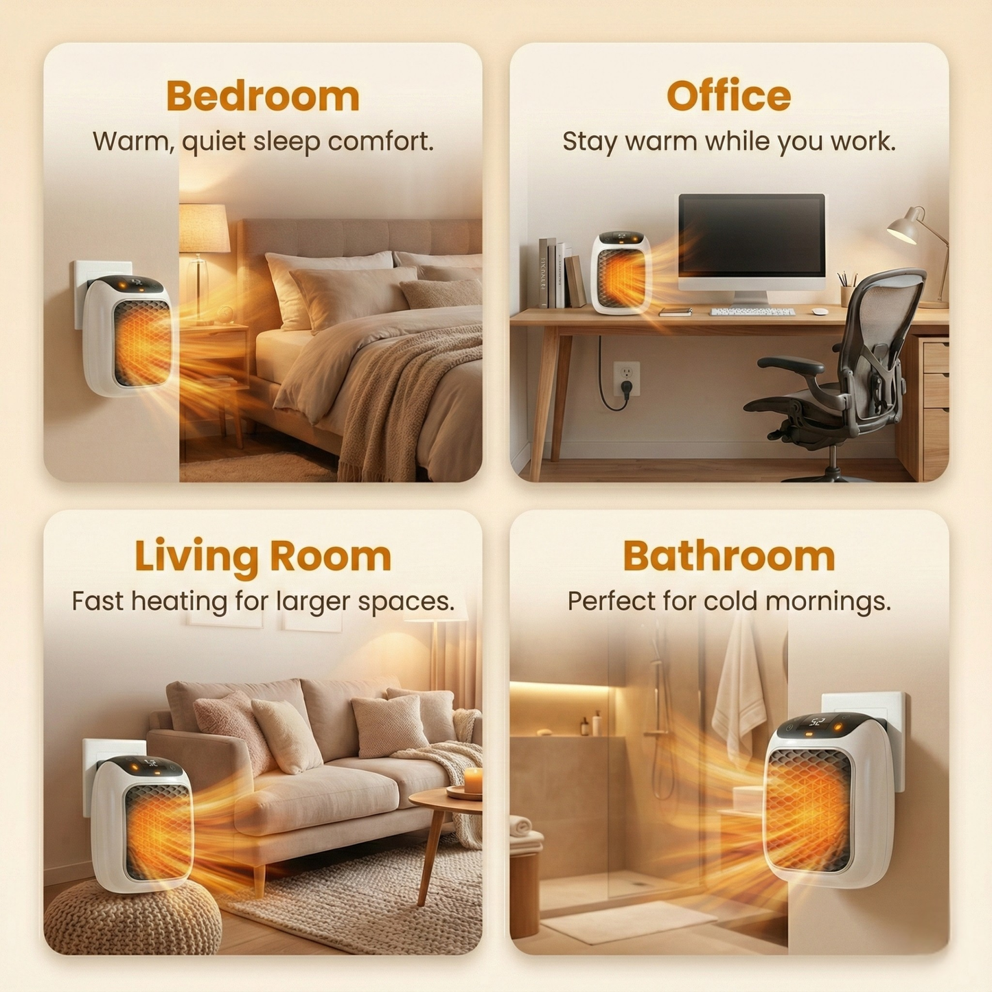 Portable Heater (800W) With Remote Control