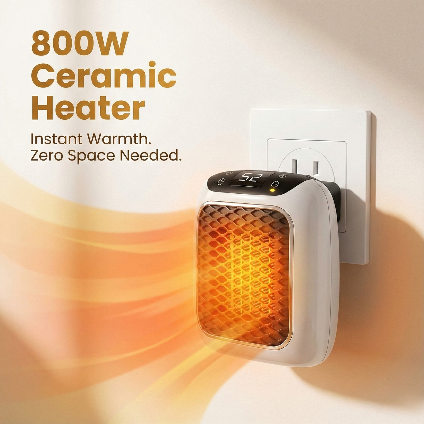 Portable Heater (800W) With Remote Control