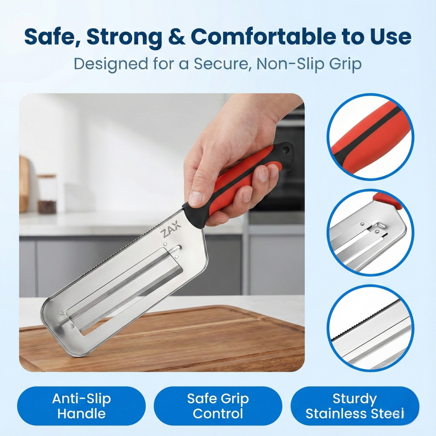 Double-Blade Even Slice Kitchen Knife (Save your cooking time and energy)