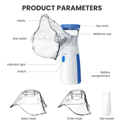 Portable Mesh Nebulizer - Breathe Easy, Anytime, Anywhere