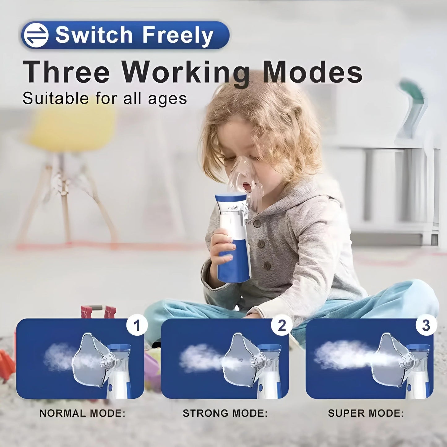 Portable Mesh Nebulizer - Breathe Easy, Anytime, Anywhere