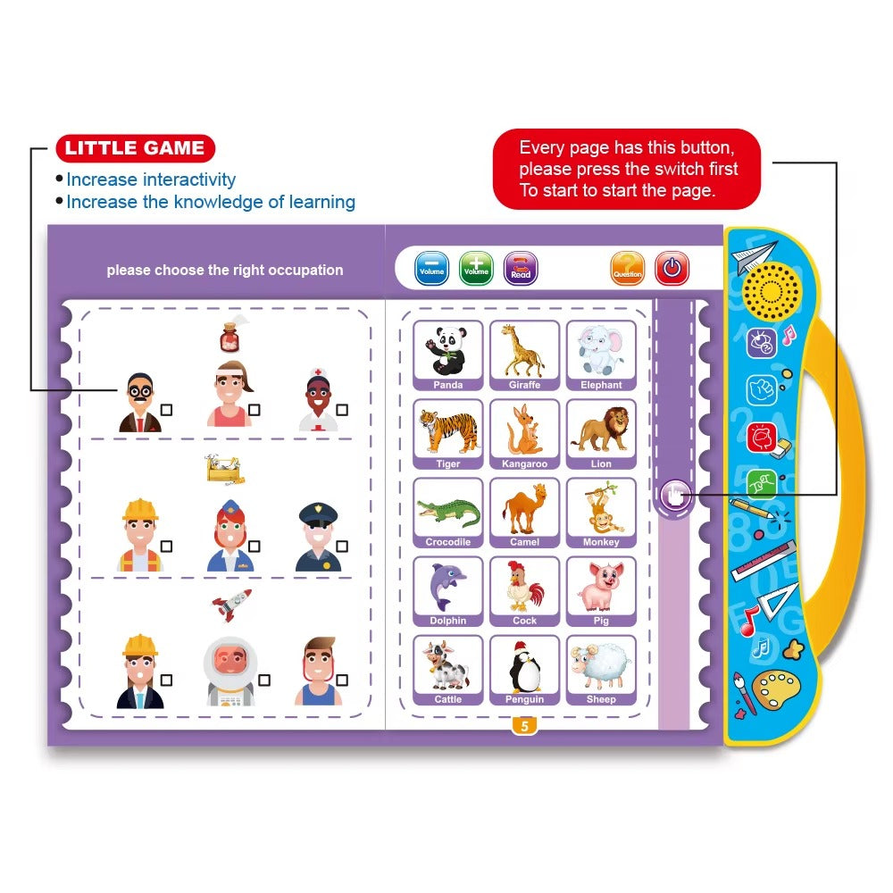 Smart Interactive Learning Book for Kids – Early Brain Development