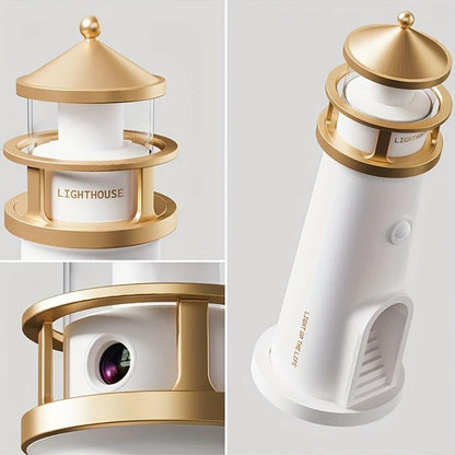 The Lunar Lighthouse: 3D Moon Projector & Motion Sensor Night Light (Rechargeable & Wireless)